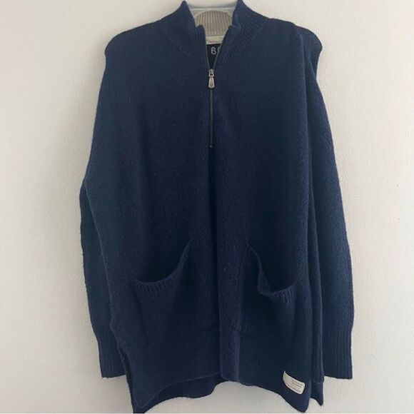 Odd molly 588 Men Sweater wool alpaca Size 4 long sleeve zip up oversized - Picture 1 of 14